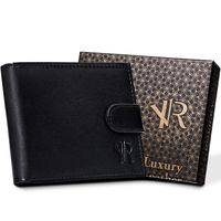 skórzany, duży portfel męski na zatrzask - rovicky