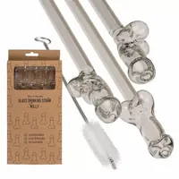 Peniski Do Picia Słomki Szklane - Glass Drinking Straw Willy X 4