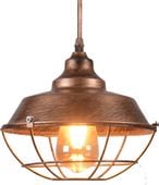 Lampa Wisząca Retro Vintage Metalowa Regulowana E27 Brązowa 60W Kuchenna