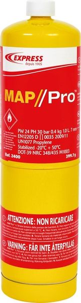 BUTLA Z GAZEM 400 g JEDNORAZOWA PROPYLEN XPRESS GAS DO LUTOWANIA EX2400 zdjęcie 7