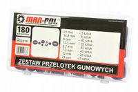 ZESTAW PRZELOTEK GUMOWYCH 180el.