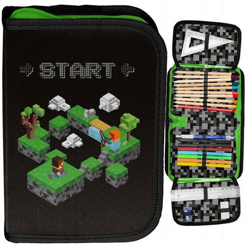 TORNISTER PLECAK SZKOLNY DO 1 KLASY DLA FANA GIER PIKSELE ZESTAW XXL na Arena.pl