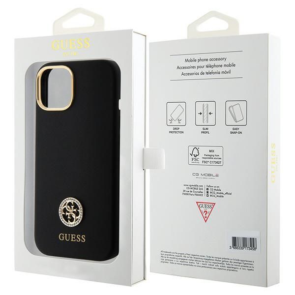 Etui Guess do iPhone 15, iPhone 14, iPhone 13, Czarny zdjęcie 8