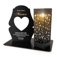 ZNICZ Solarny Ażurowy z Podstawką i Dedykacją dla MAMY LED WYTRZYMAŁY