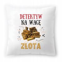 Dla Detektywa Poduszka Na Urodziny Na Prezent Z Nadrukiem Ze Zdjęciem