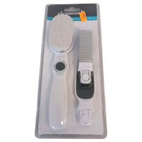 zestaw do pedicure z wymiennymi 3 nasadkami