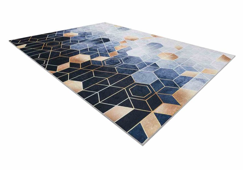 RUG/LU/ARLEN/CUBE/BLUE/160x220 zdjęcie 3