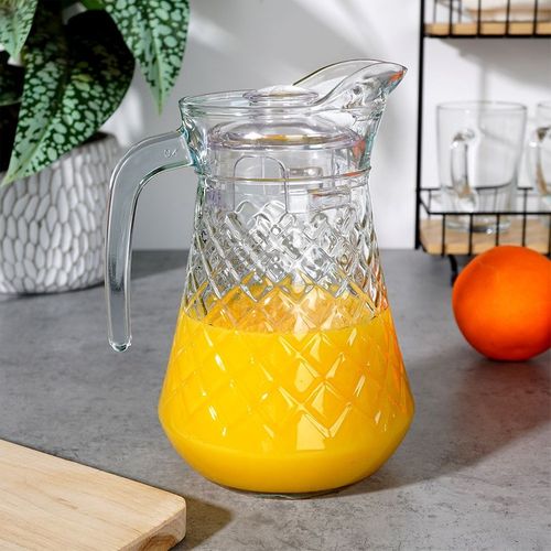 Dzbanek na Napoje Wodę Sok Lemoniadę do Napojów Szklany z Pokrywką 1,4l na Arena.pl