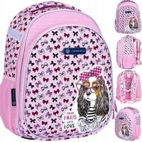 TORNISTER PLECAK SZKOLNY ERGO Z REGULACJĄ WZROSTU Z PIESKIEM DLA DZIEWCZYN