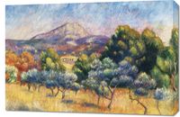 Obraz 90x60cm Montagne Sainte-Victoire, Pierre-Auguste Renoir