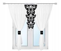 Firana nowoczesna MOTYLE salon sypialnia lambrekin AŻUR glamur 300x150