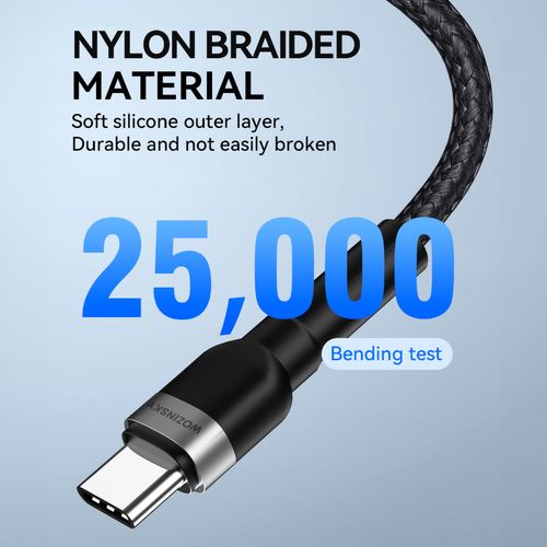 kabel przewód do iphone usb-c - lightning pd 30w 2m czarny na Arena.pl