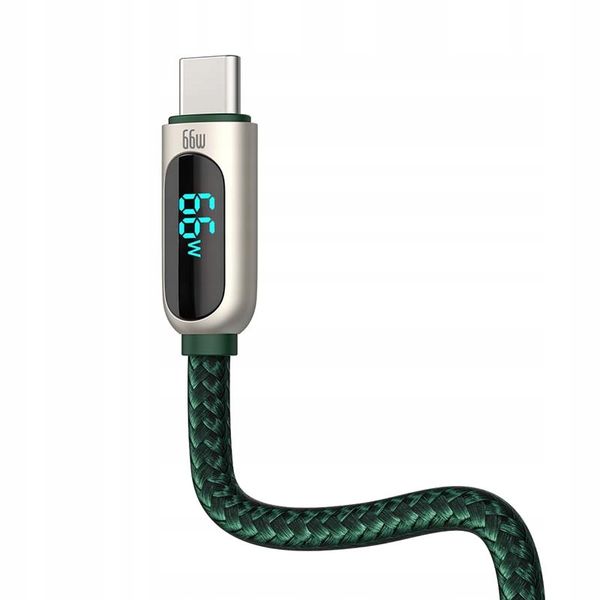 Kabel Baseus USB - USB typ C 2 m zielony zdjęcie 4