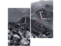 60X60CM ZEGAR WIDOK GÓRSKI OBRAZ DREWNO ŚCIAN KWADRAT