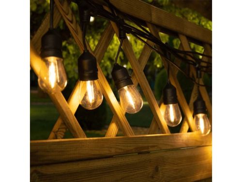 Girlanda łańcuch świetlny 15x led e27 lampki oświetlenie do ogrodu na Arena.pl