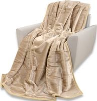 Koc Jednokolorowy Gładki Elway 03-51 - Jasno Beżowy