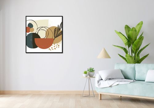 Plakat 80x80cm Kolaż Roślin na Arena.pl
