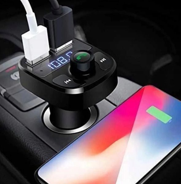 TRANSMITER BLUETOOTH FM MP3 SD ŁADOWARKA 2xUSB zdjęcie 5