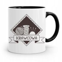 Kubek Czarny Dla Krawcowej Krawcowa Prezent Z Nadrukiem Ze Zdjęciem