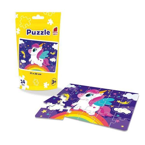 Puzzle Edukacyjne Klasyczne Jednorożec Dla Dzieci Rk1130-07 na Arena.pl