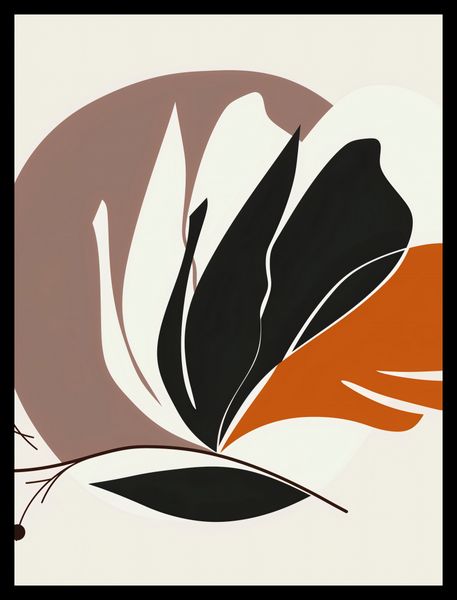 Plakat 60x80cm Elegancja Roślinna zdjęcie 2