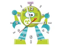 30X30CM ZEGAR KULISTY ROBOT OBRAZ DREWNO