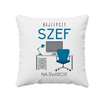 Najlepszy szef na świecie - poduszka z nadrukiem
