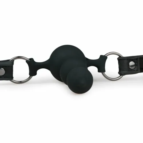 easytoys ball gag silikonowy z regulowanym paskiem czarny na Arena.pl