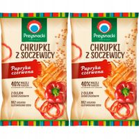 Przysnacki Chrupki z soczewicy papryka czerwona 80 g x 2 sztuk