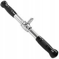 UCHWYT DRĄŻEK DO WYCIĄGU ATLASU OBROTOWY PROSTY GRYF 50CM NA BICEPS TRICEPS