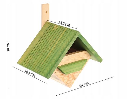 Budka lęgowa dla ptaków sikorek kosa karmnik domek MIX - 4szt na Arena.pl