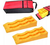 najazdy podkłady poziomujące komplet 2x kemping przyczepy + futerał