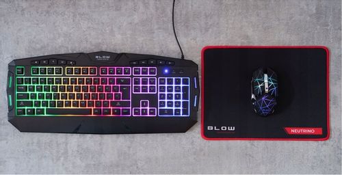 MYSZKA GAMINGOWA DLA GRACZY BEZPRZEWODOWA MYSZ OPTYCZNA LED RGB + PODKŁADKA na Arena.pl