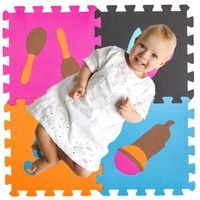Mata piankowa puzzle 88x88cm  Układanka edukacyjna