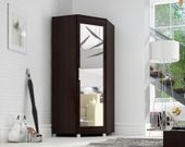 Szafa narożna z lustrem 80/80 wenge, 5 kolorów
