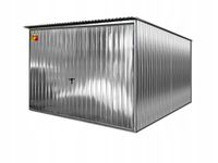 Garaż blaszany 3x5m, garaż ocynkowany z bramą uchylną, garaż na wymiar