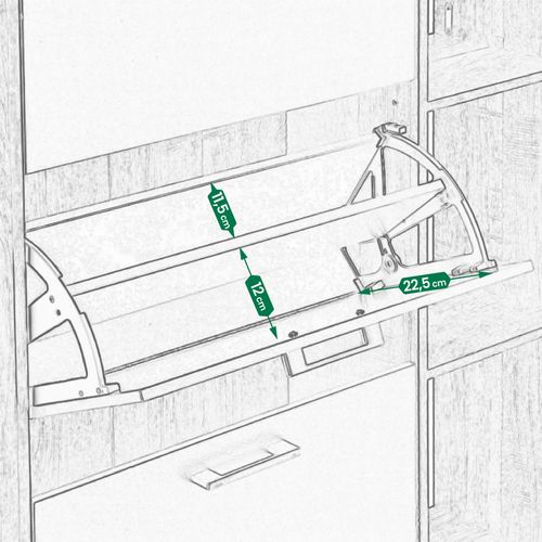 szafka na buty regał 2 komory obuwie komoda pojemna do przedpokoju na Arena.pl