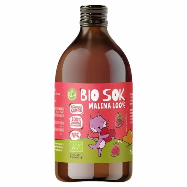 Sok Malina 100% BIO Helpa, 250ml zdjęcie 1
