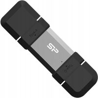 Pendrive Silicon Power Mobile C51 128GB USB-A USB-C 120 MB/s Srebrny
