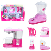 ZESTAW KUCHENNY MAŁE AGD RÓŻOWY MIKSER CZAJNIK MAŁY KUCHARZ AKCESORIA