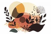 Plakat 30x20cm Zachód Słońca w Ogródku
