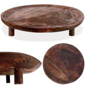 Deska do Serwowania Drewniana na Nóżkach na Przekąski Wędliny Sery 30 cm