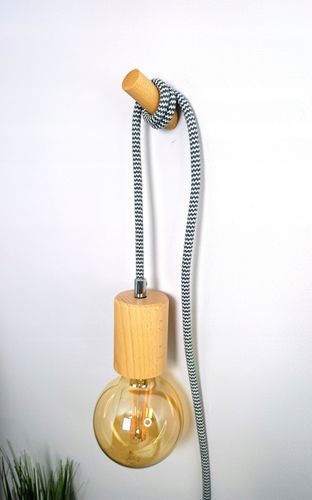 Wieszak Drewniany Kołek Ścienny Na Ubrania Owalny Uchwyt Do Wieszania Buk na Arena.pl