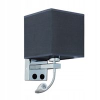 Kinkiet z abażurem LED do czytania E27 SARA Wobako