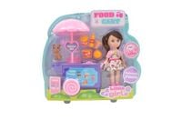 Kolorowy Wózek Z Jedzeniem Little Girls Zabawka Dla Małych Dziewczynek