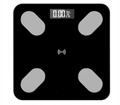WAGA ŁAZIENKOWA B2017 CZARNA DO 180KG + APLIKACJA NA TELEFON
