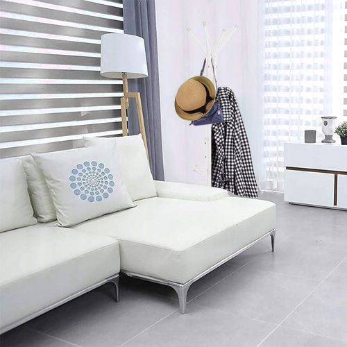 WIESZAK PODŁOGOWY STOJĄCY NA UBRANIA STOJAK METALOWY STABILNY BIALY na Arena.pl