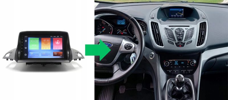 RADIO NAWIGACJA GPS FORD KUGA 2013-2017 ANDROID zdjęcie 7