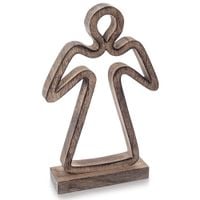 Drewniany Anioł Figurka Anioła Dekoracyjna Ozdobna Figura Stojąca 29 cm