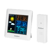 Bezprzewodowa stacja pogodowa czujnik zewnętrzny Rebel LCD kolor barometr